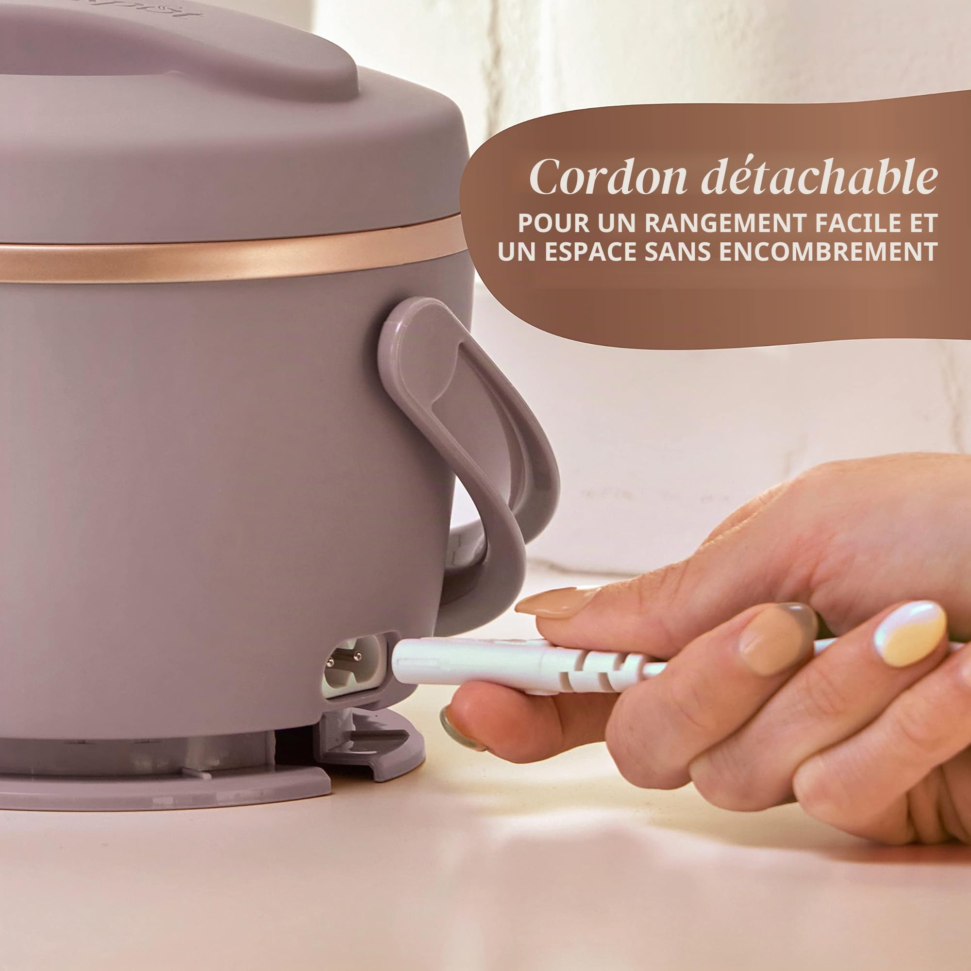 Crockpot Electric Lunch Box, Portable Food Warmer for Travel, Car, On-the-Go, 20-Ounce, Blush Pink