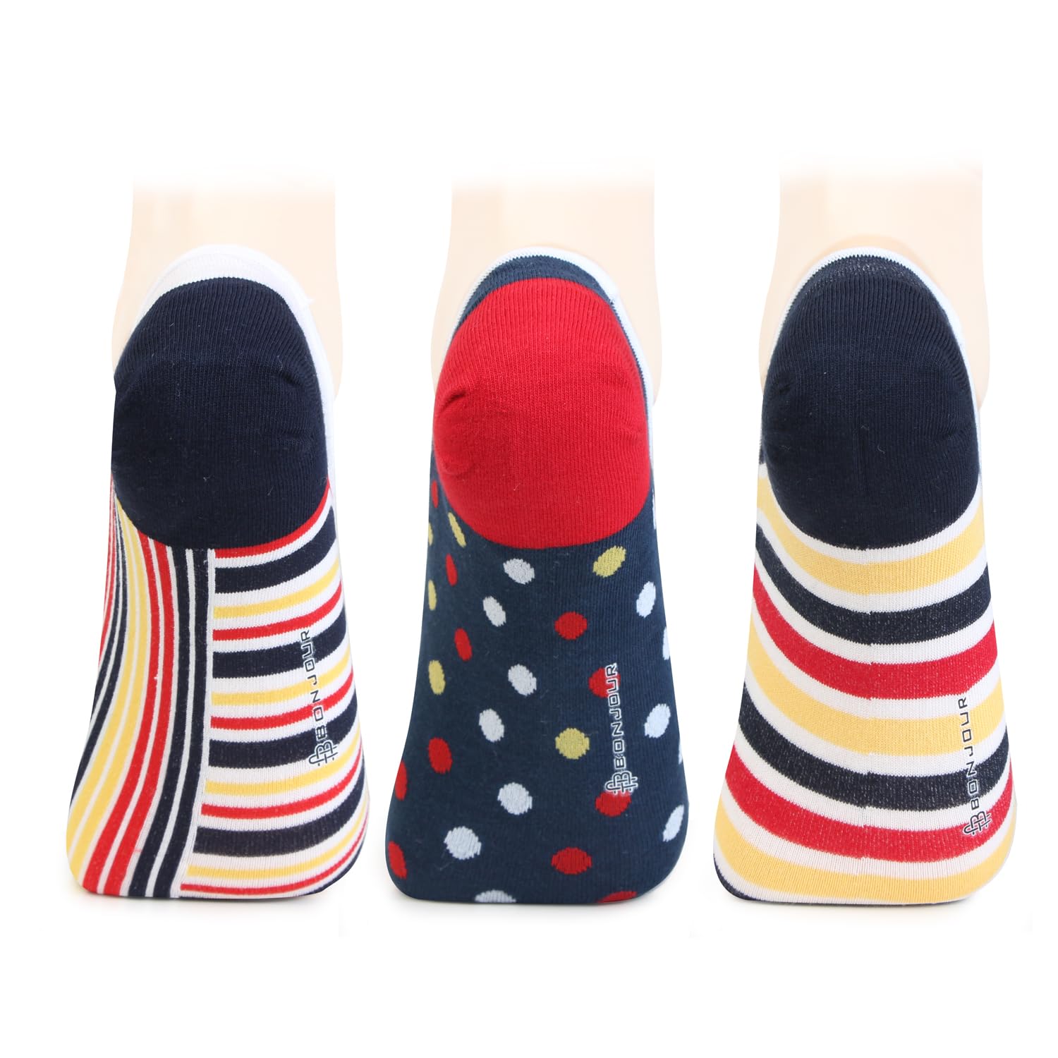 Bonjour Men's Footlets ||Loafer||No Show Socks For Men's -PO3 1