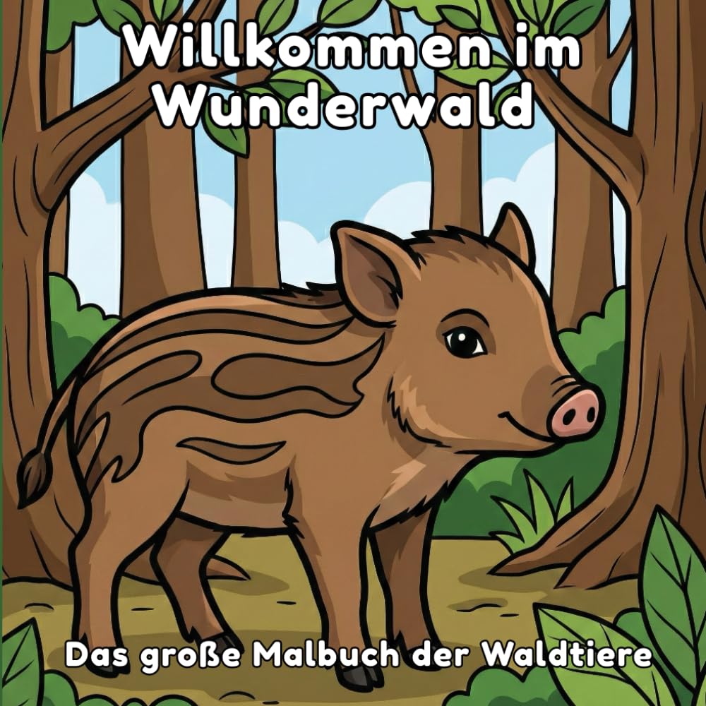 Willkommen im Wunderwald – Das große Malbuch der Waldtiere: Fuchs, Eule, Reh & Co.: Entspannender Malspaß mit den süßesten Tieren unserer Heimat.