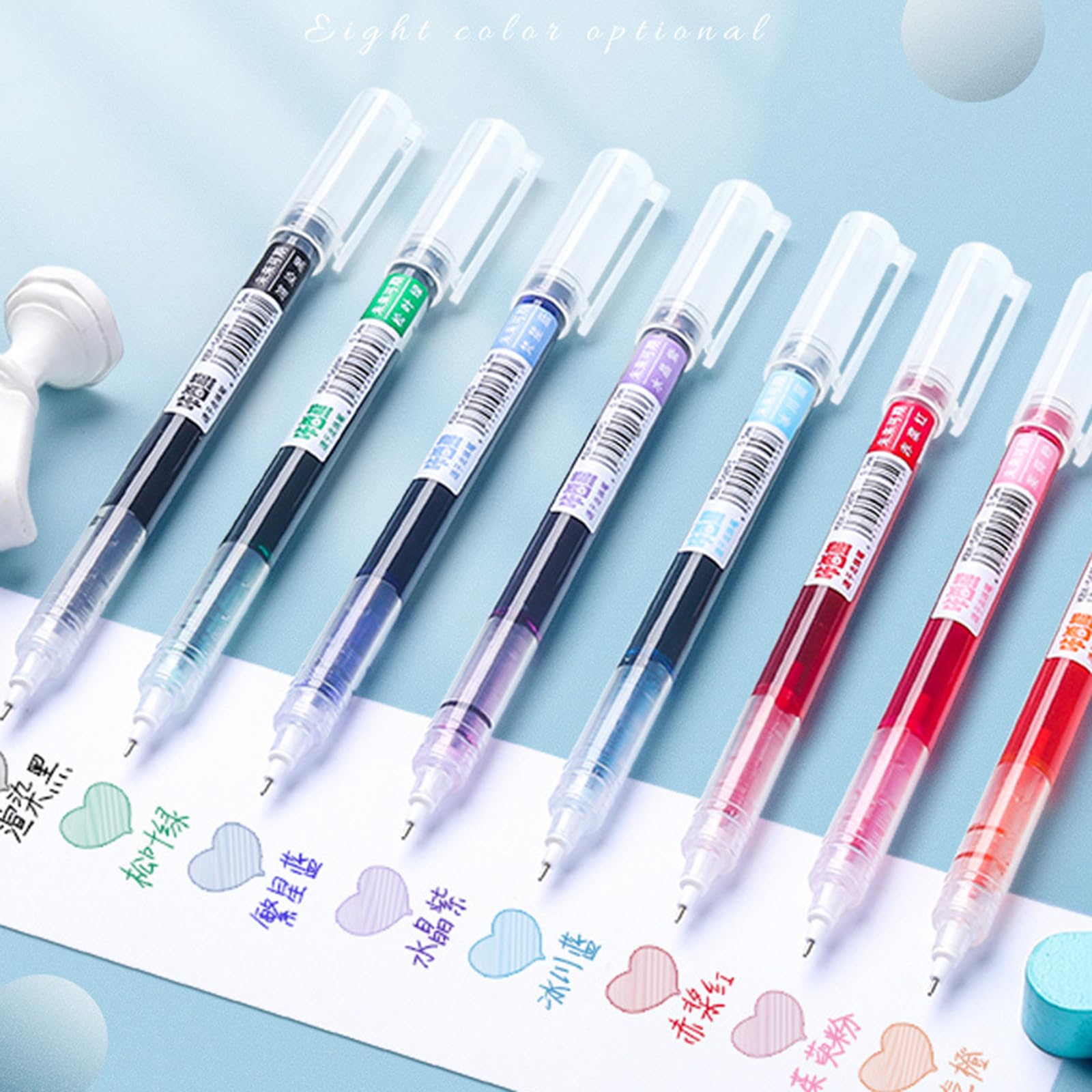 Think2 Gelstifte Set – 24 Stück, 0,5 Mm Spitze, Schwarz, Einziehbar, Mit Komfortgriff