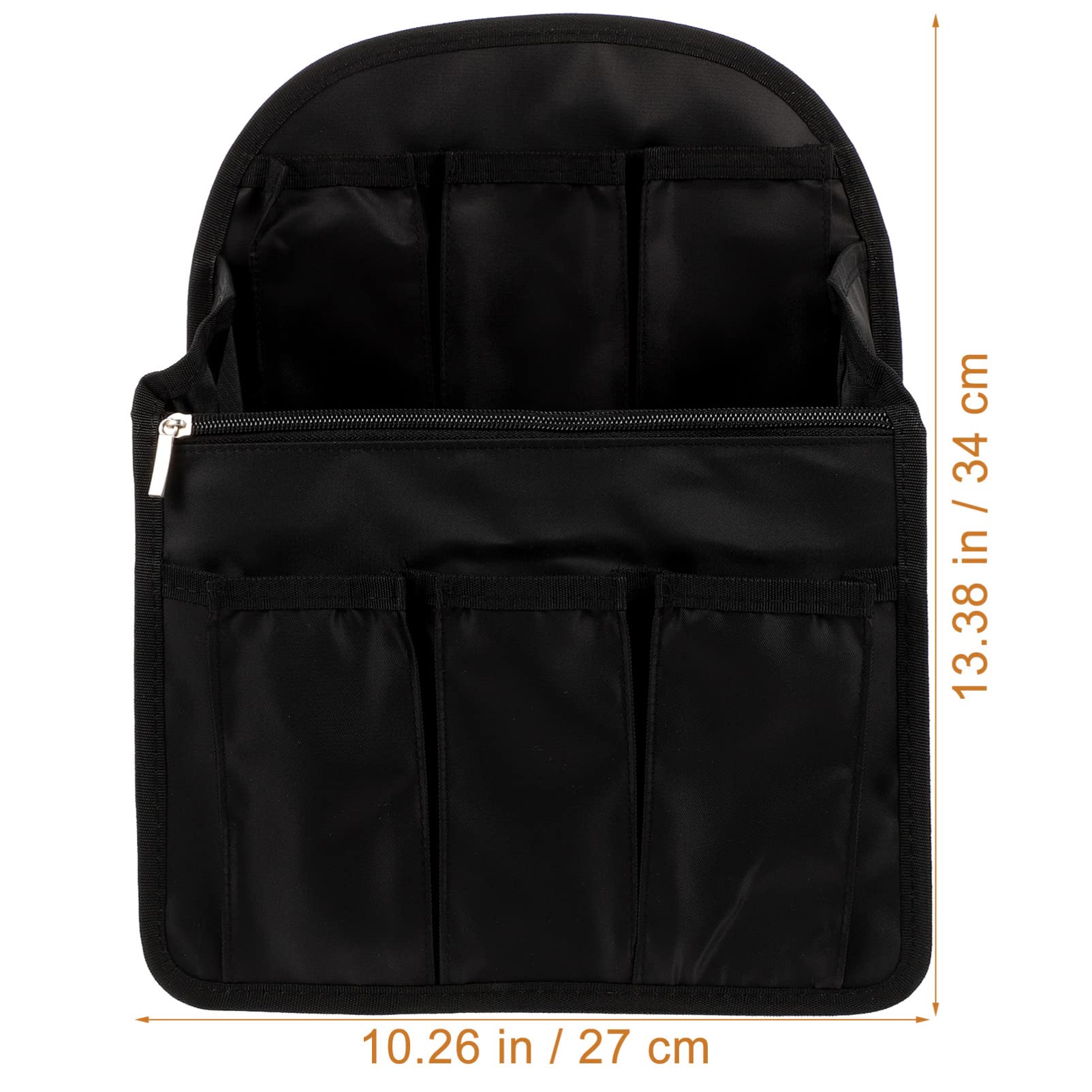 BESPORTBLE Inserto Organizer per Zaino e Borsa a Tracolla, in Nailon Nero, Leggero e Compatto, per Cellulare e Portafoglio, Viaggio e Casa