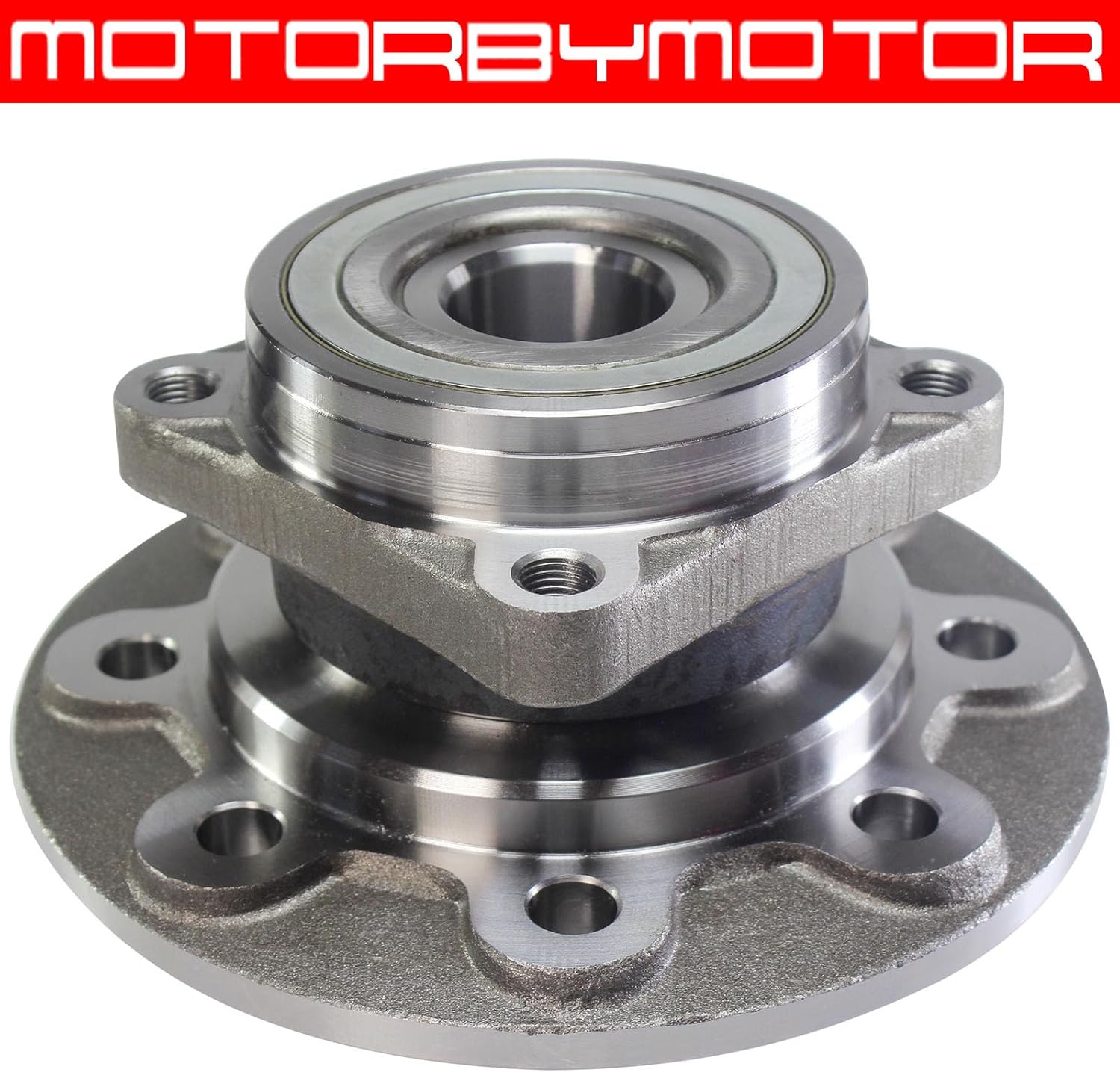 MotorbyMotor 515012 Front Wheel Bearing and Hub Assembly 4WD with 8 Lugs fits for Dodge Ram 2500 Pickup Low-Runout OE Directly Replacement Hub Bearing 2-Wheel ABS (Dana 60 Axle)