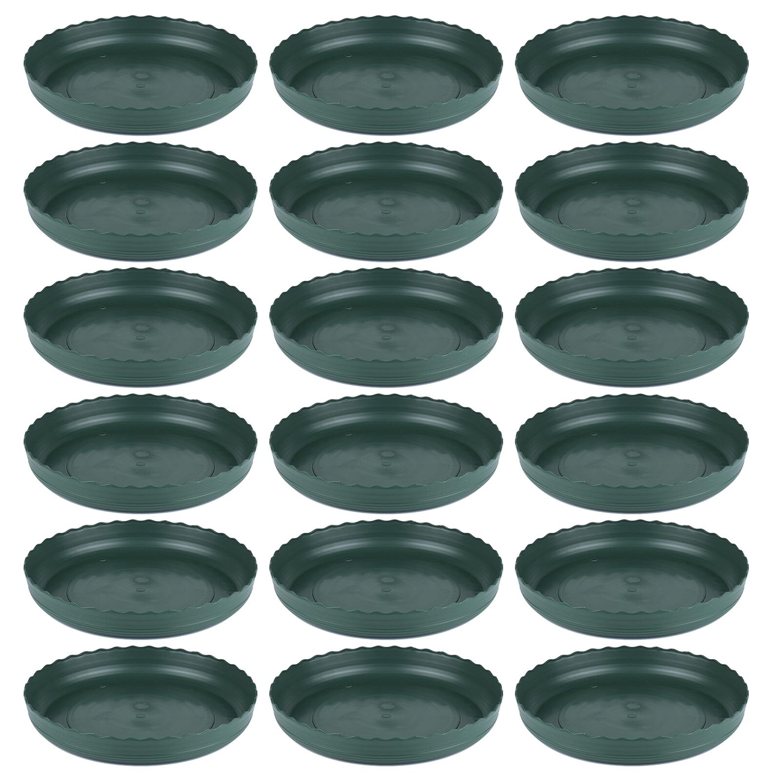 TOYANDONA 20 Piezas Platillos para Plantas Redondos Base para Macetas de Plástico Grueso Bandejas Impermeables para Jardín Interior y Exterior Protección Antigoteo para Plantas
