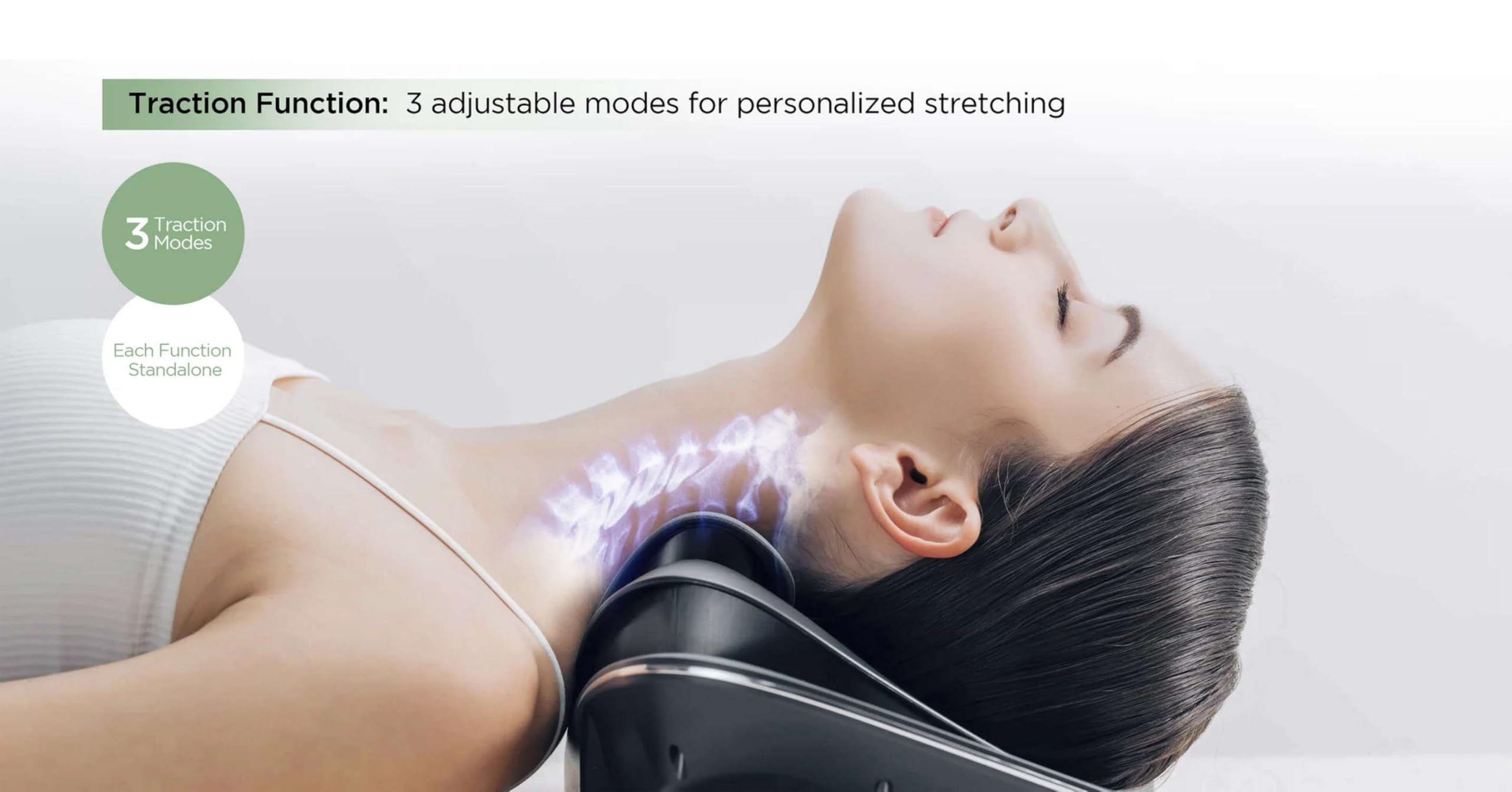 MYTREX Medi Neck Masajeador con Tracción de Cuello, EMS y Calor – Alivio de la Tensión Cervical y Mejora de la Postura – Terapia de Calor y Estimulación Muscular – Modelo MTMDN24B