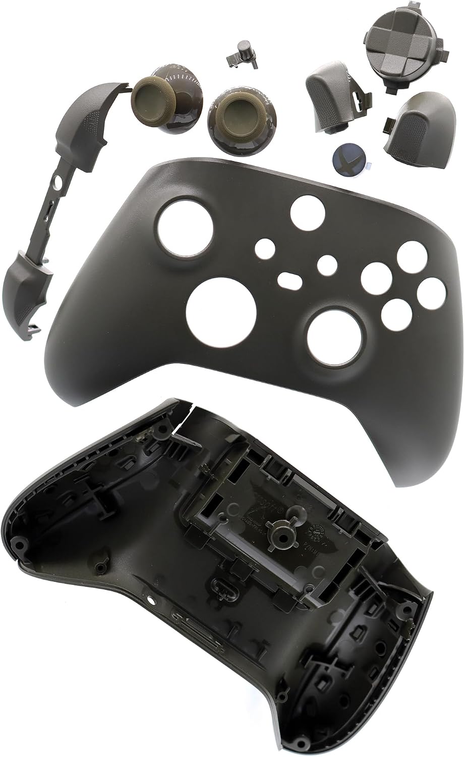 Deal4GO 14-in-1 Housing Shell kit w/Trigger Bumper Thumbsticks Repair Replacement for Xbox Series X|S Wireless Controller (Green Camo)