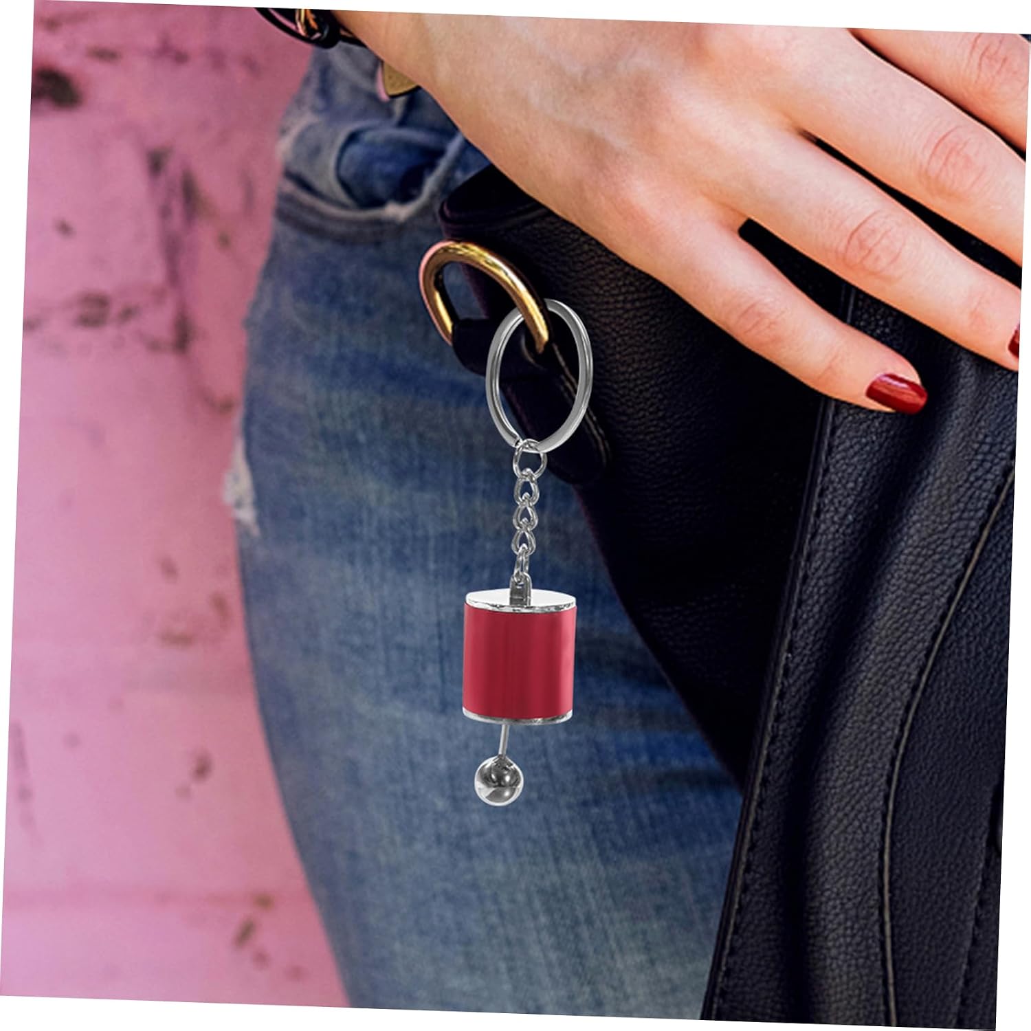 Gear Lever Keychain Set of 3 Car Keychains for Men Cool Gadgets for Car Keys Accessories Sturdy and Stylish Key Chain for Auto Enthusiasts image 5