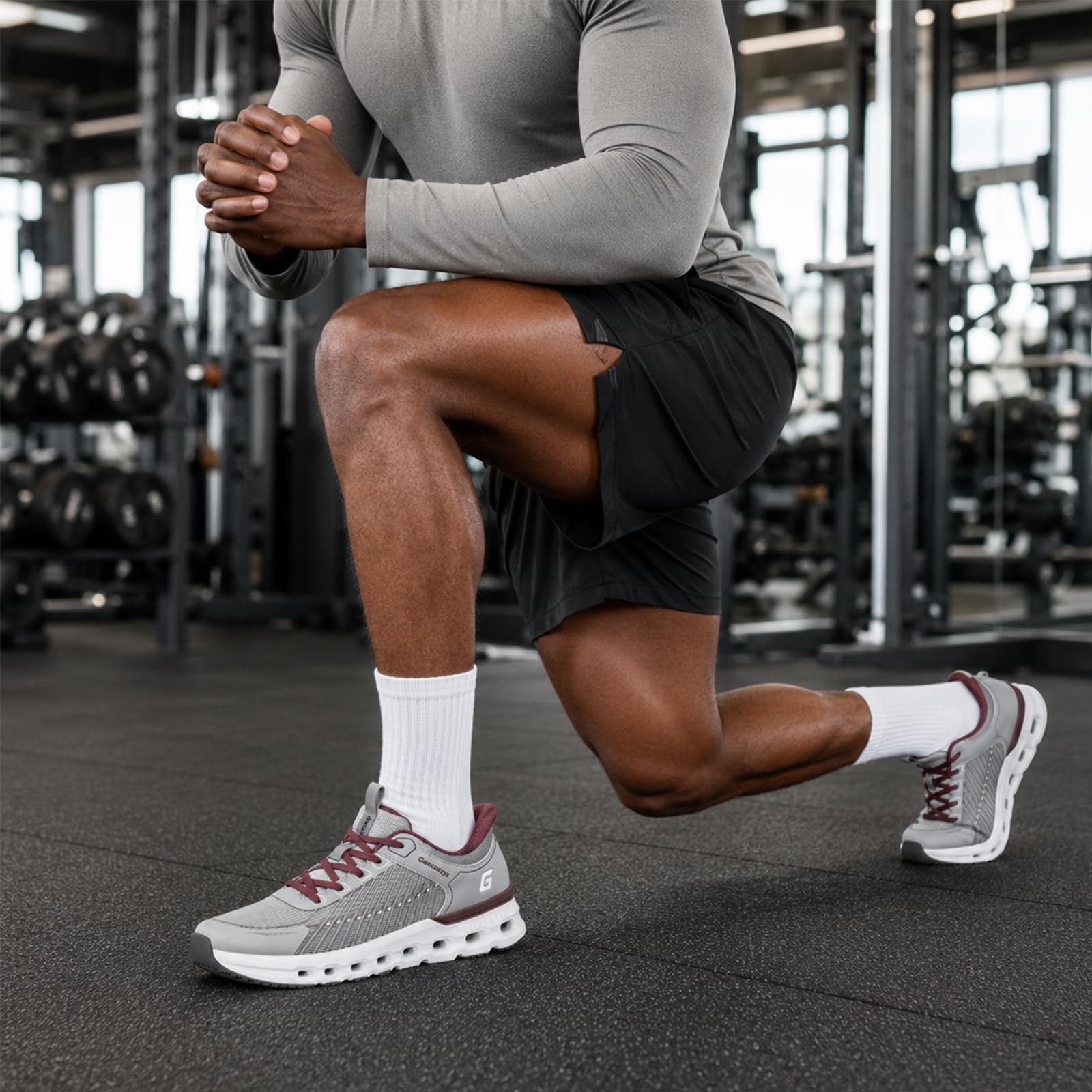 Zapatillas Anchas Hombre Zapatos Deportivos | Casual Zapatillas, Caminar Sneakers, Transpirables, Antideslizante, Amortiguación, Ligeras cómodas, para Correr, Uso Diario