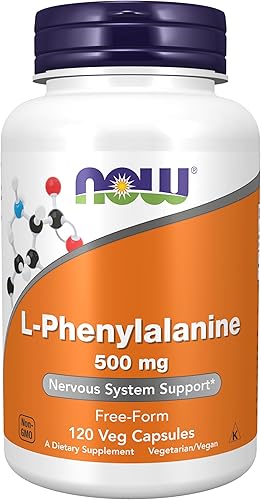 L-fenilalanina 0,018 oz (120 cápsulas) de NOW Foods, 733739001320, 120, 1, 1