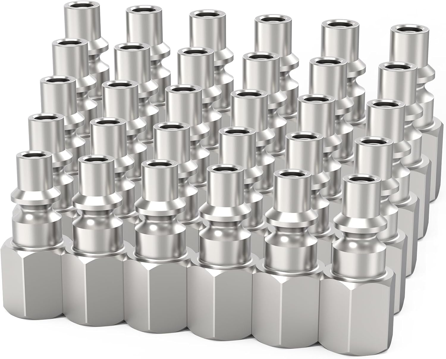 ChillWaves A-Style(ARO) Air Plug, 1/4" NPT Female Pneumatic Plugs, Air Compressor Accessories Fittings(30-PACK)