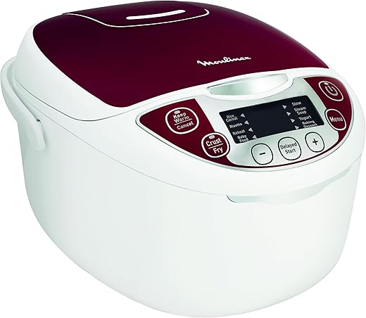 Moulinex - Multicooker Plastica, 12 programmi, cuoci-riso e cottura a vapore, capacità...