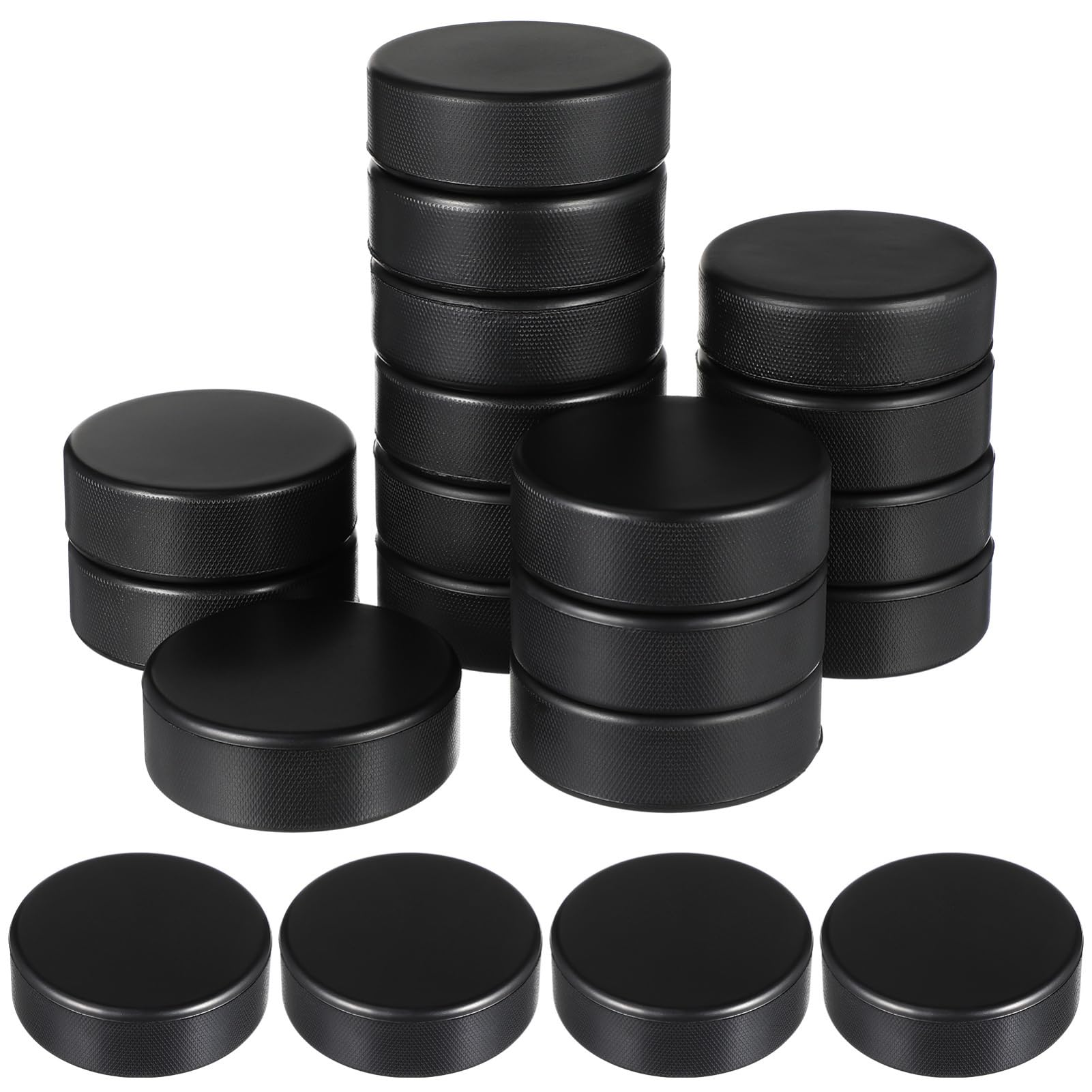 Palet Rondelle De Hockey en Salle Rondelles De Hockey en Mousse Rondelles De Hockey Souples pour Enfants Balle Rondelles De Glace Rondelles De Hockey Noires PU Rouge