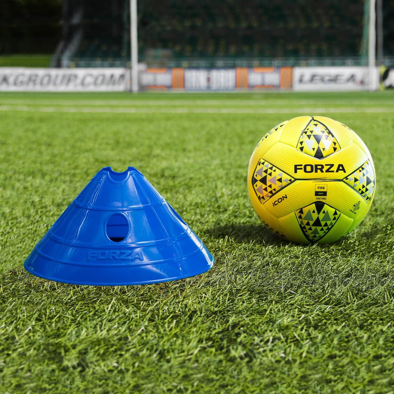 FORZA Soccer SuperCone Training Marker Domes [20 Pack] | Jumbo 5.5in Cones for Speed & Agility Training | Heavy-Duty Weatherproof PVC Options