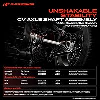 Vista 2 de A-Premium Conjunto de eje de transmisión compatible con Hyundai Elantra 2001-2006, Tiburon 2003-2008 y Kia Spectra 2004-2006, Spectra5 2005-2006, L4