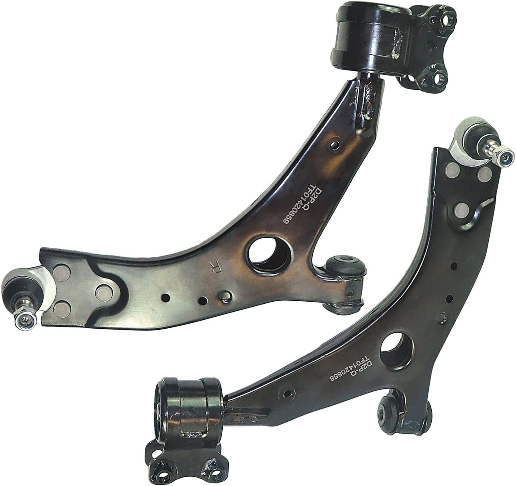 D2P Front Lower Suspension Control Arms Pair (Lh and Rh) Replacement Compatible With 06-12 Volvo C30, 06-12 Volvo C30 533, 06-13 C70 MK 2, 04-12 S40 MK 2, 07-10 C-MAX, 04-12 Focus MK 2 | 1420858