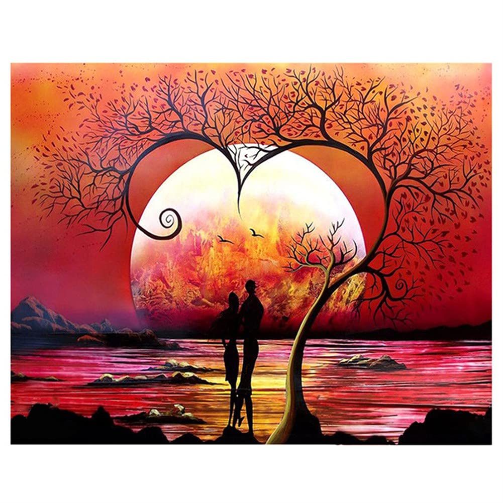 Diamond Painting Kit Complet Adulte | Broderie Diamant 5D Mosaïque Arbre Porte-bonheur 80x220