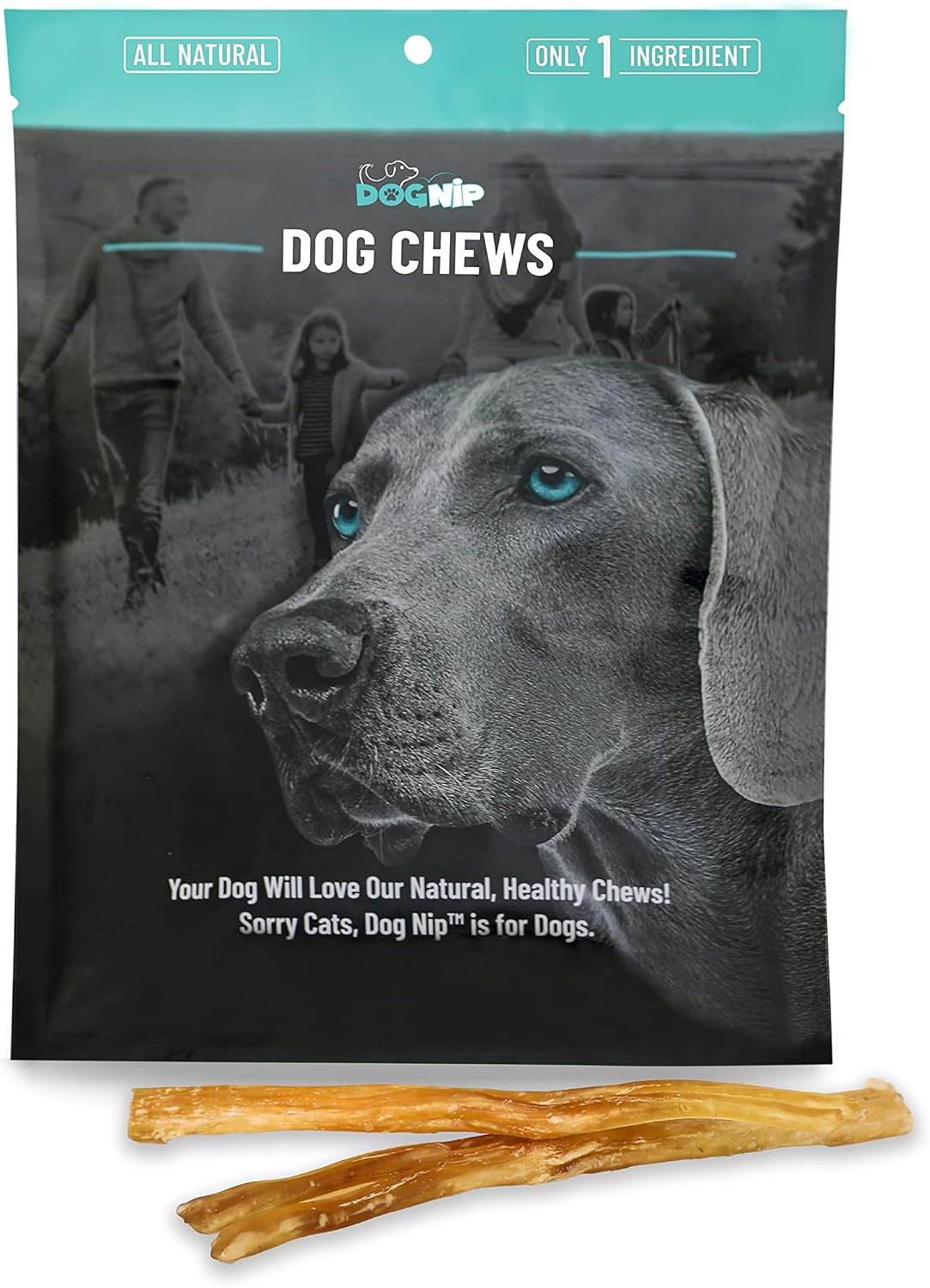 Dog Nip! 6-8" Beef Tendon Chews (20 Pack) for Dogs or Puppies - All Natural & Odorless Achilles Tendon Bone - Grass Fed Beef - Long…