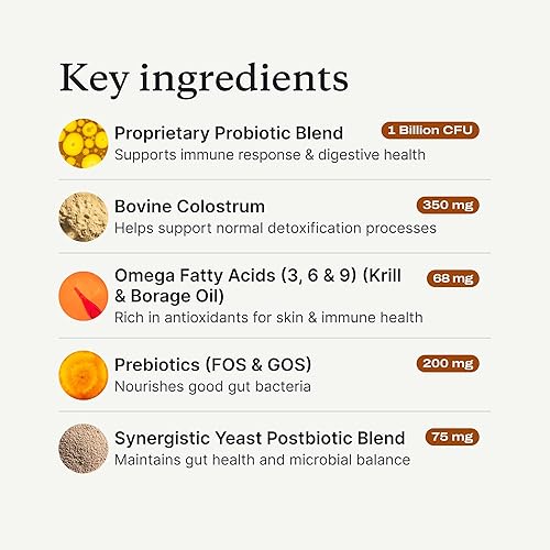 Miniatura 5 de PetLab Co. Probióticos para alergias e inmunidad para perros, apoyo para alergias estacionales, salud intestinal y digestiva - Sabor a cerdo - 30