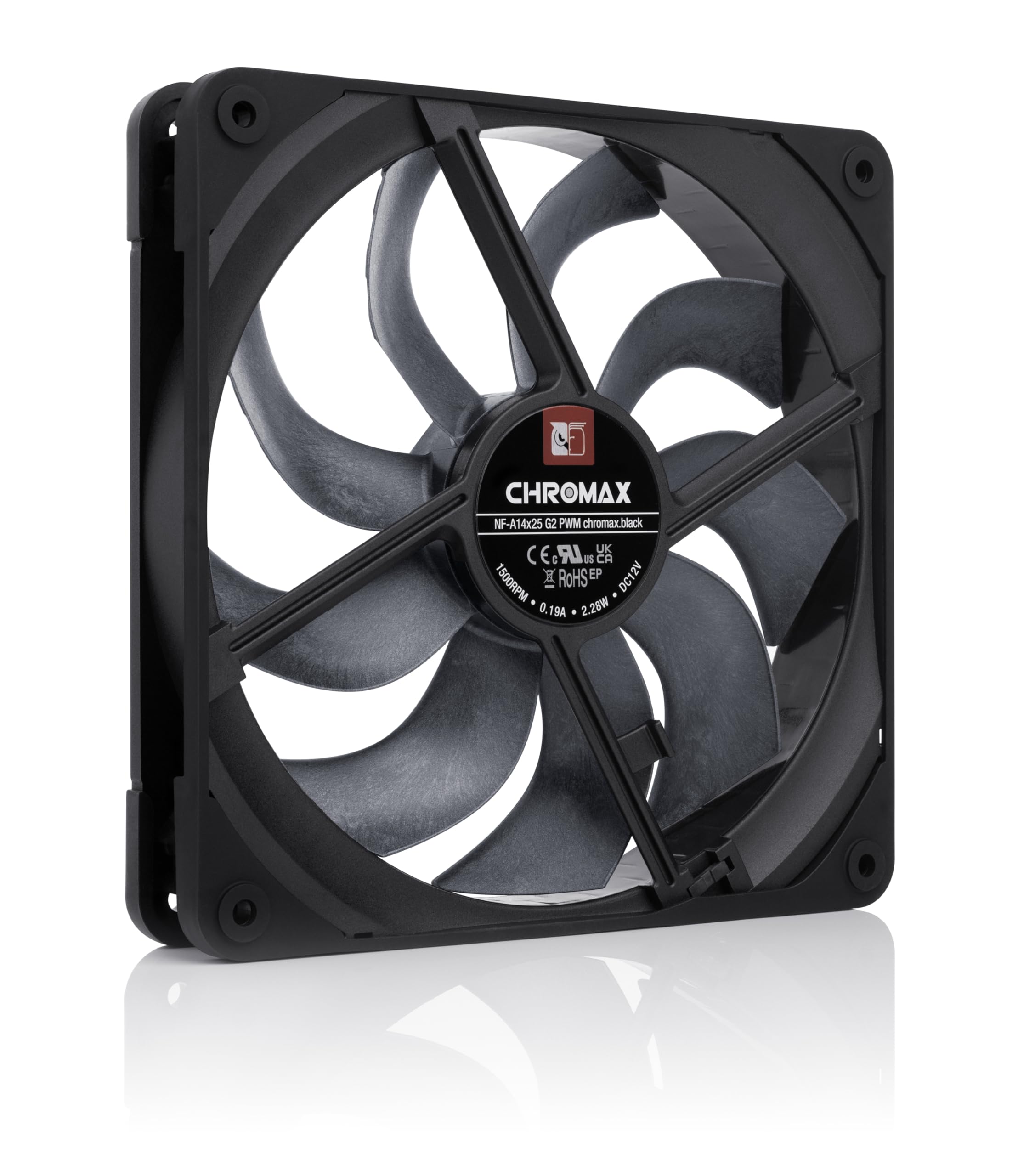 Amazon.co.jp: Noctua NF-A14x25 G2 PWM chromax.black, 140mm