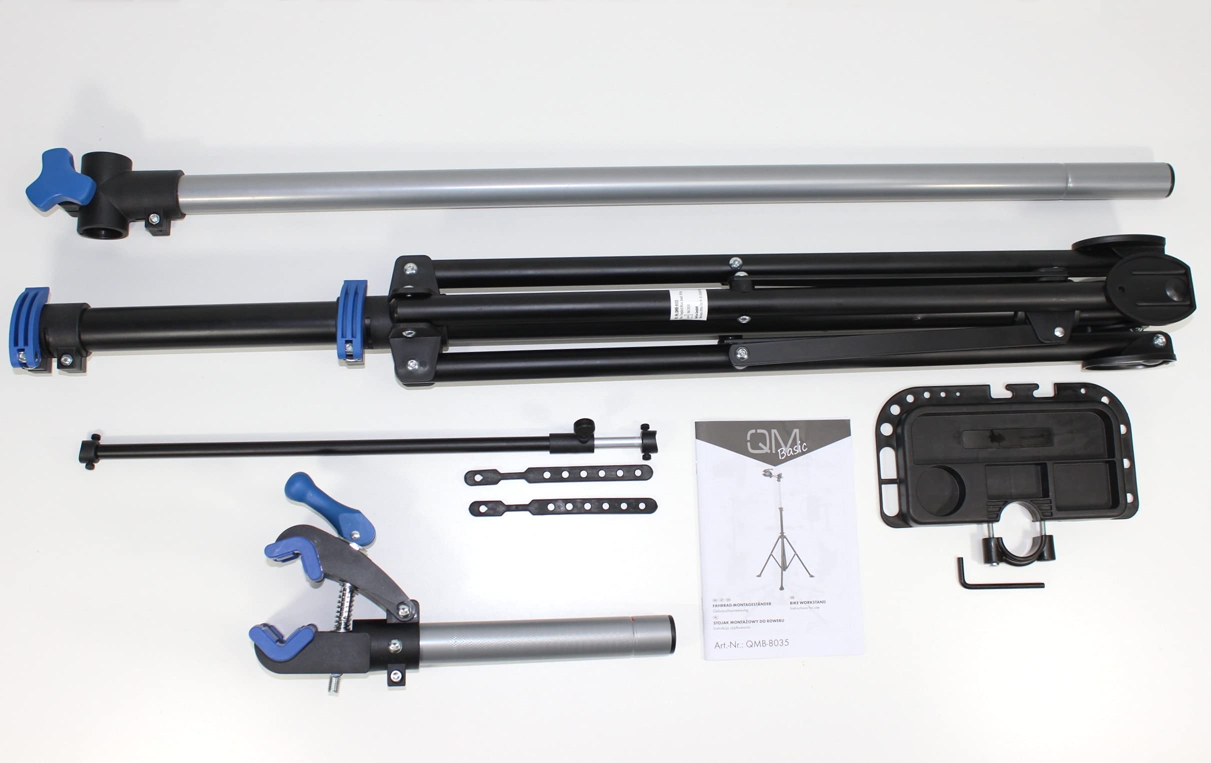 BIKE REPAIR Montageständer mit Vierbeinkreuz Ständer Fahrrad Reparatur Teleskop Stativ Schnellspanner ebike 30 kg