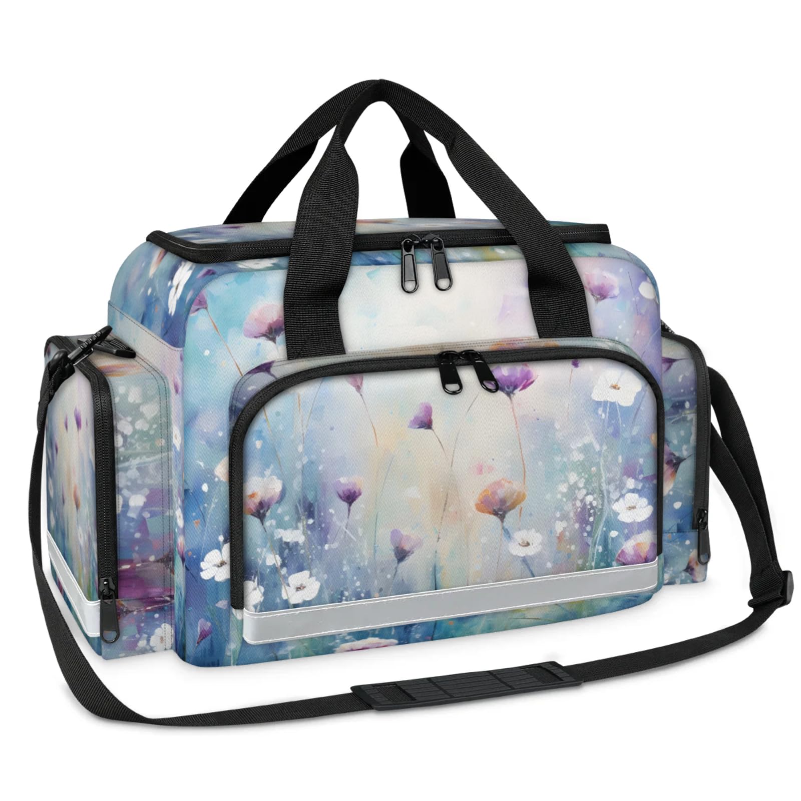 GzLeyigou First Aid Bags Empty, Cute Cherry Emergency Bag First Aid Kit Multiple Compartment Kit Carrier On Call Trauma Bag For Paramedics Emergency Medical Supplies Kit