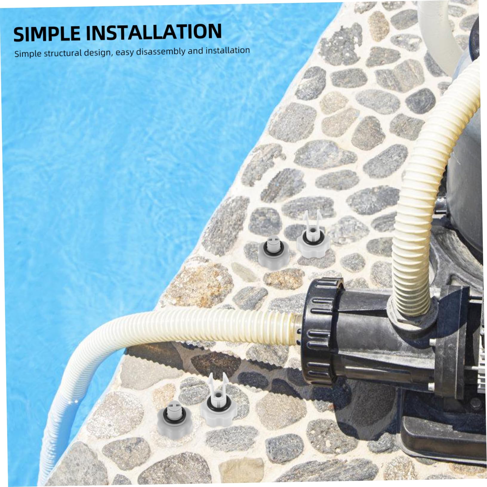 Gatuida 2 Juegos De Kit De Reparación De Bomba De Filtro Filtros Elemento De Filtro De Piscina Anillos De Repuesto para Selladores De Filtro De Piscina Junta De Repuesto para