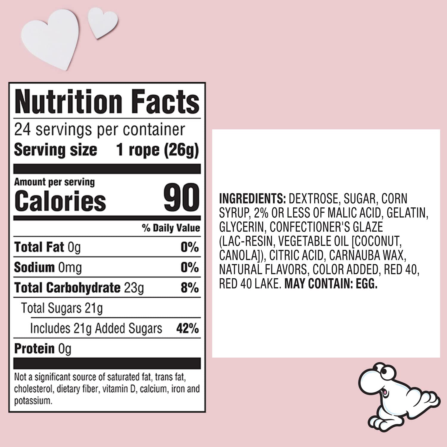 NERDS Rope Valentine Candy, Sweet And Sour Candy