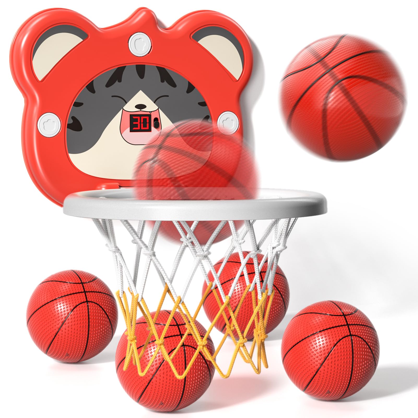 WATUDOU Toddler Basketball Hoop - Indoor Toys Gifts for 3-5 Year Old Kids, Mini Scoring Hoop for Toddlers, Ideal 3-6 Year Old Birthday Gifts