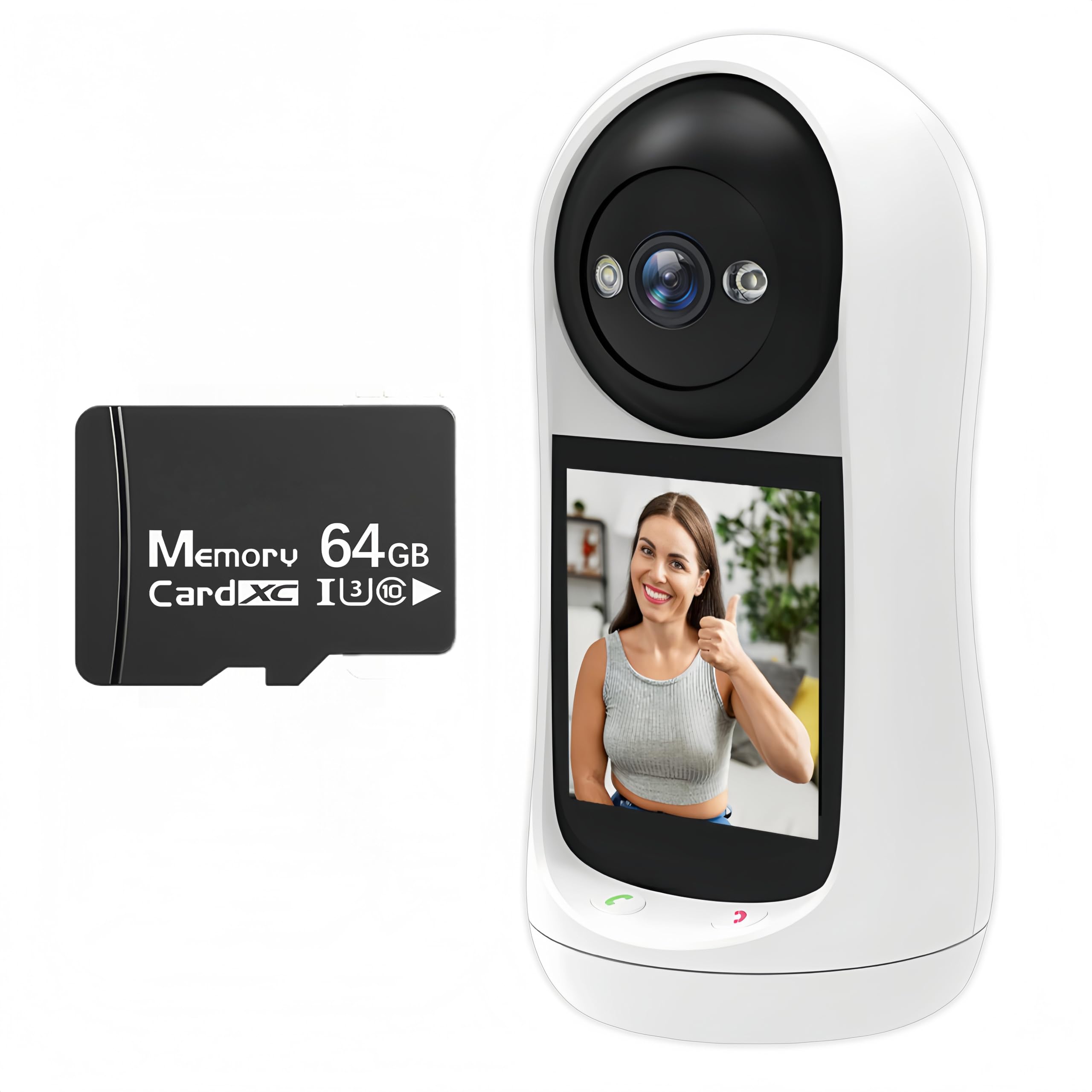 Babá Eletrônica Inteligente com Alexa Wifi 360º | Monitor 24h para Bebês, Idosos e