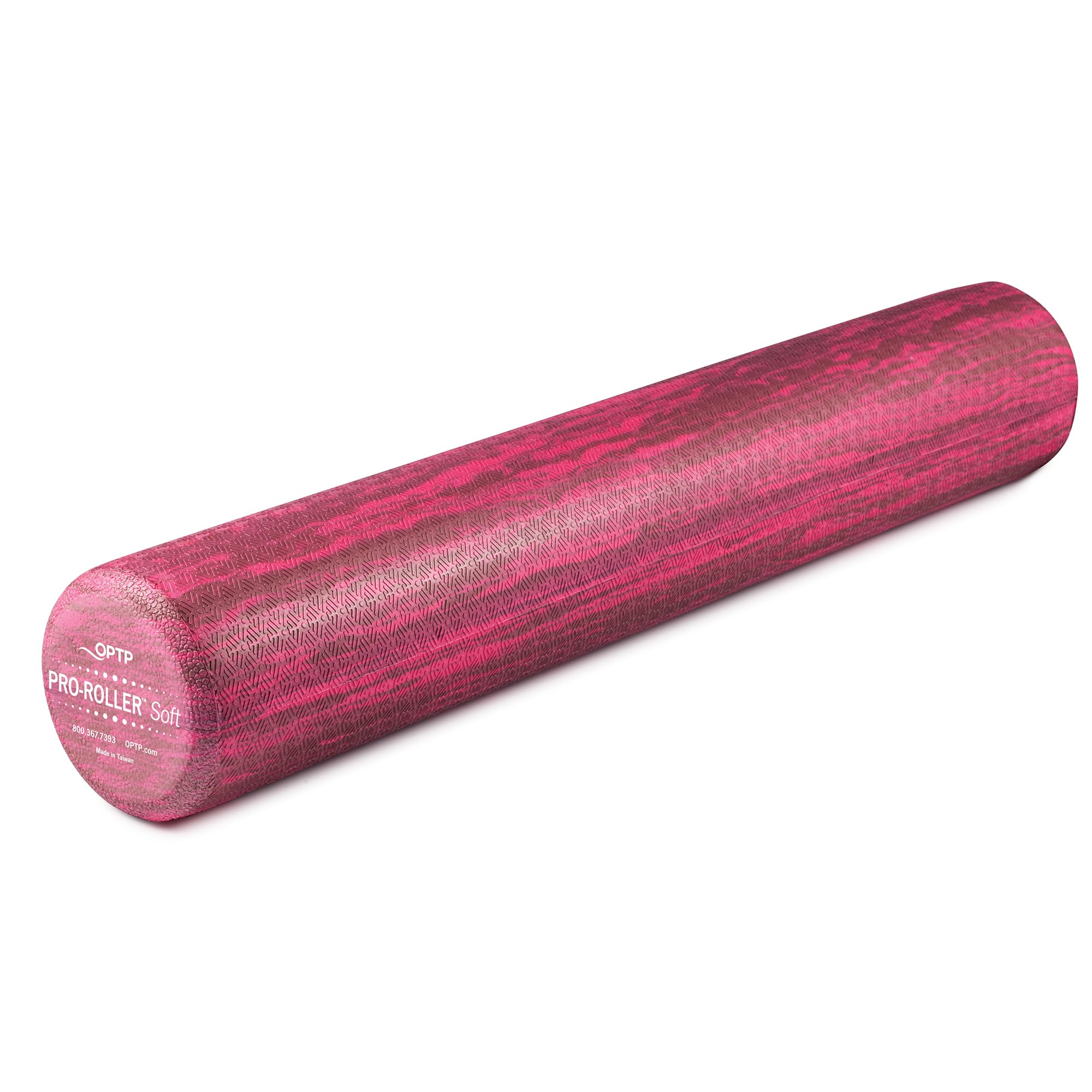 Optp Pro Foam Roller - Soft Pink Marble Full Round 36" X 6"