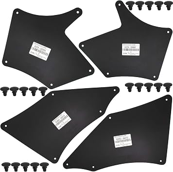 XUKEY Splash Gurards Compatible with Toyota Tacoma 2005-2023, Front Rear Mud Flaps Fender Liner Shields, OE# 537505060 5388304010 W/Clips