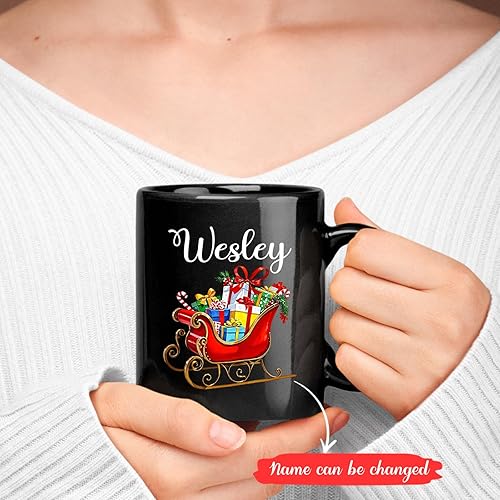 Vista 38 de Taza de café de Navidad personalizada con muñeco de nieve, taza de cerámica de Navidad, taza de Navidad personalizada con nombre, taza de Navidad