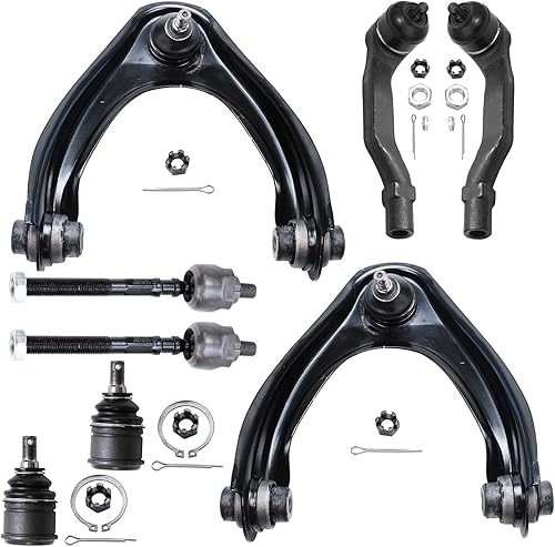 Miniatura 652 de Detroit Axle - Kit de brazos de control de extremo delantero RWD para Dodge Ram 03-06 2500 3500, 2 brazos de control superior con rótula 2 varillas