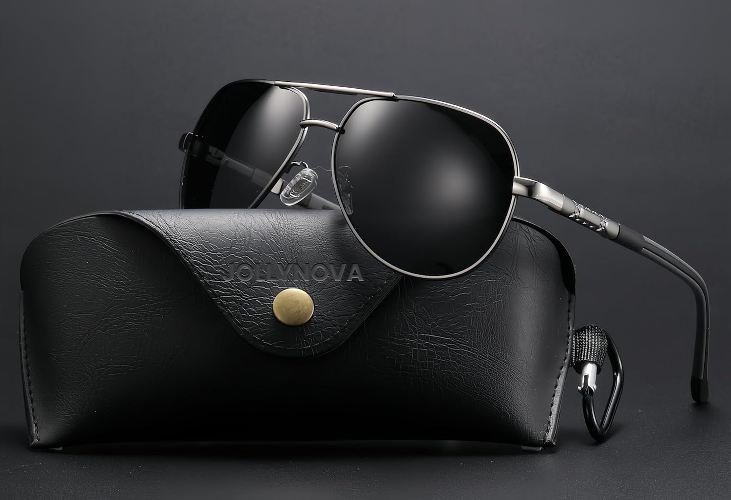 JOLLYNOVA Adjustable Tint Sunglasses, 1-9 Gears Steampunk Retro Metal Round Polarized Glasses with ND Filter Lenses - Image 6