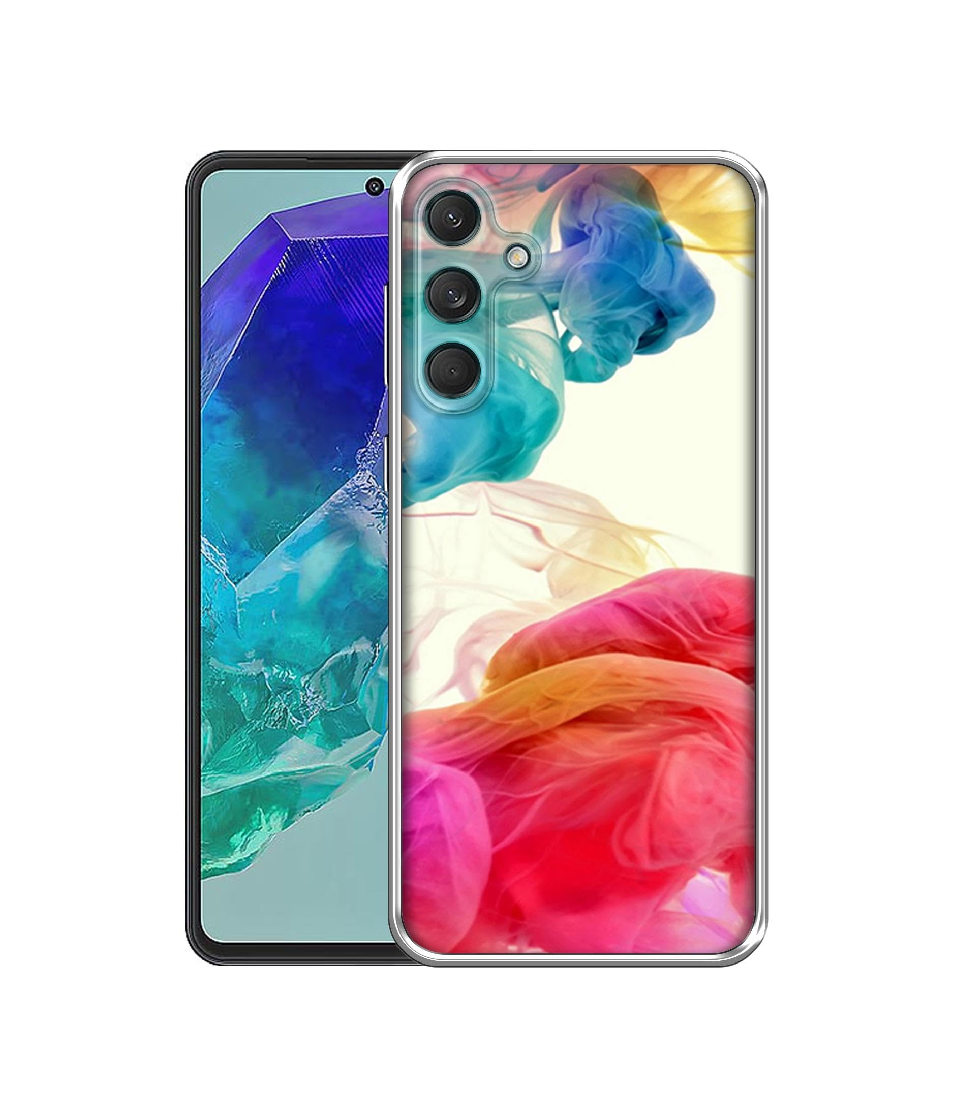 Casotec Colored Smoke Design Printed Silicon Soft TPU Back Case Cover for Samsung Galaxy M55 5G / M55s 5G / F55 5G (B0D1734KZT) Amazon Price History, Amazon Price Tracker