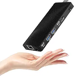PC Stick, Mini Desktop Celeron J4115 8GB DDR4 128GB eMMC, Micro PC USB-C Fanless, USB PD3.0 HDMI 4K 60Hz Wi-Fi5 Gigabit Ethernet BT5.2 em Business Office Industrial IOT Media Home