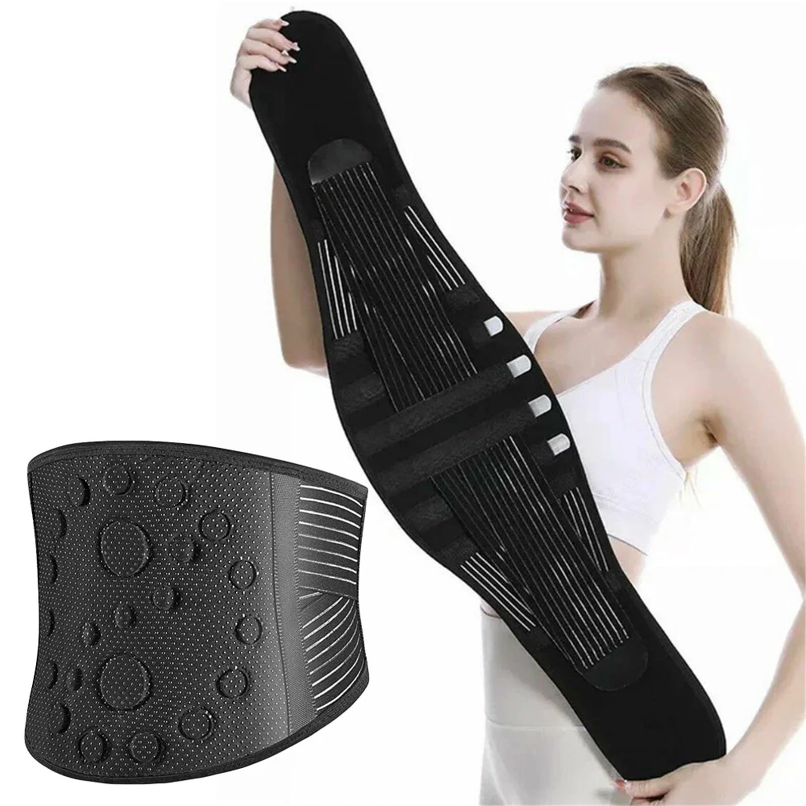 Faja para la Espalda lumbar Cinturón de soporte for la cintura y parte inferior espalda