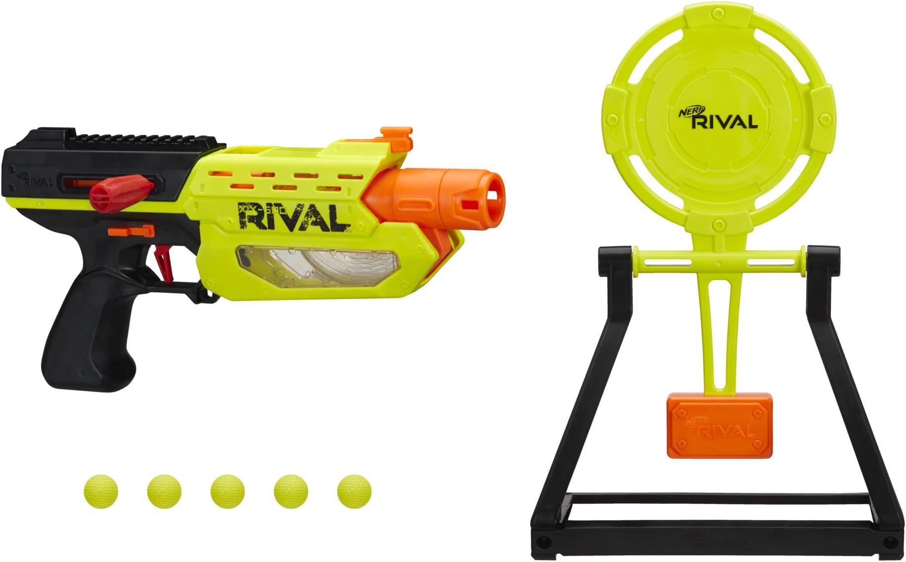 Rival Blaster Mercury XIX-500 Edge Series with Target and 5 Rounds, for Ages 14 and Up, Multi Color