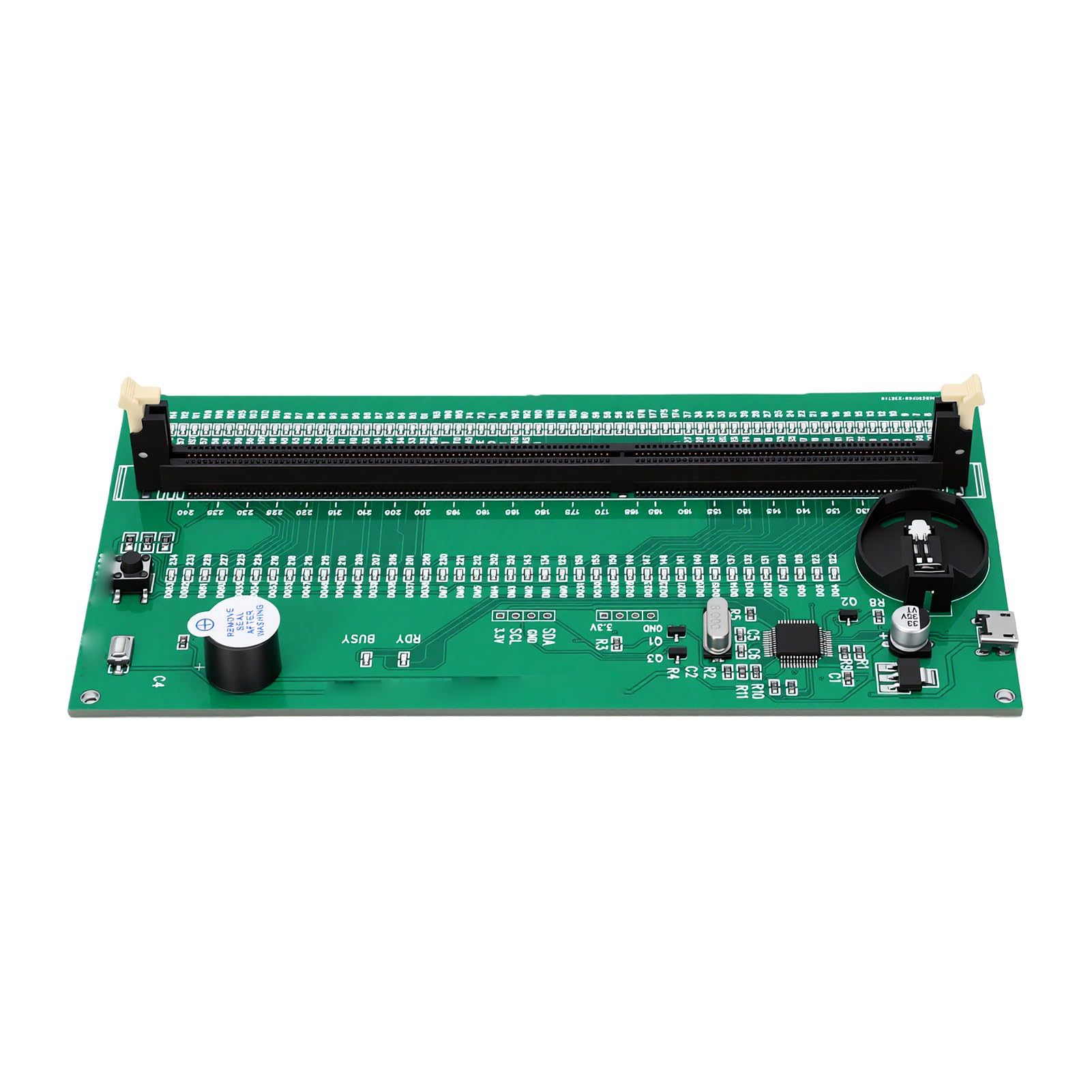 Bewinner Scheda Analizzatore Diagnostico della Memoria del Computer Desktop con Doppio Alimentatore per Tester di Memoria DDR3 con Funzione di Masterizzazione SPD e Indicatore LED