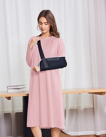 Deyeek Hospital Gowns for Women Post Shoulder Surgery Open Back Adaptive clothing lounge dress for Patients&Seniors Nightgown