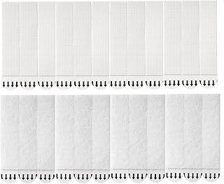 Large Picture Hanging Strips, Damage-Free Adhesive Hook and Loop Strips, Adhesive Removable Wall Mounting Strips for Frames,3.65 x 0.75", White (24 Strips)