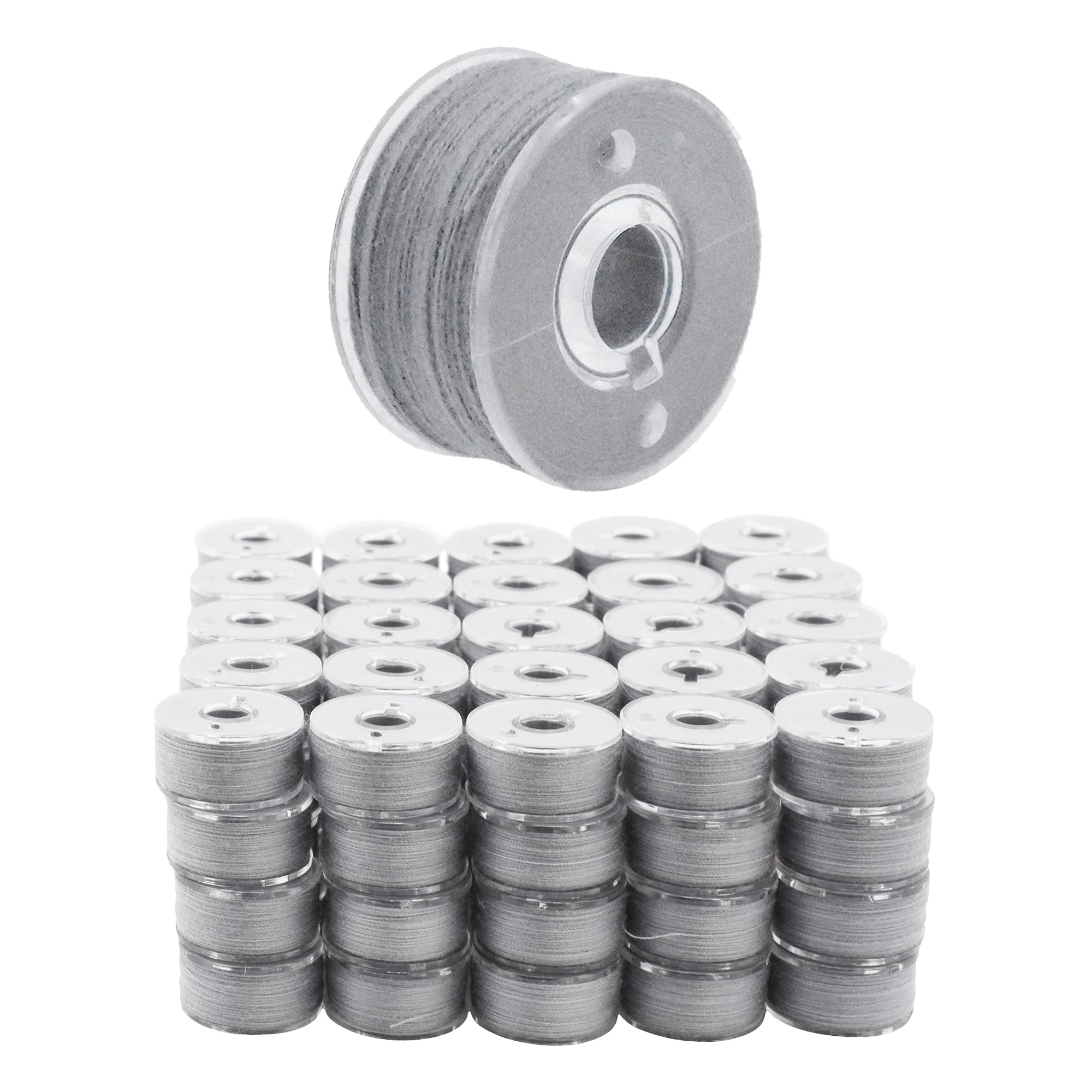 Amazon.com: Mandala Crafts 144 Gray SA156 Prewound Bobbins for