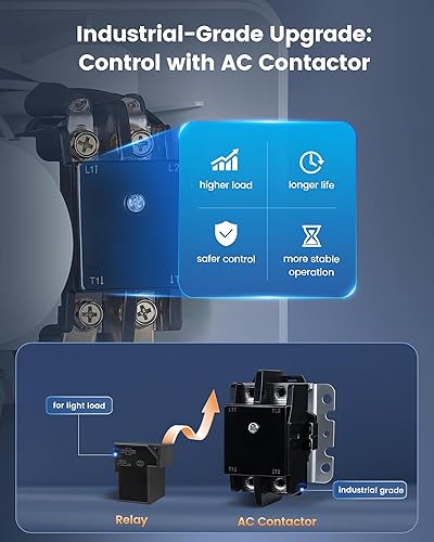Miniatura 16 de SURAIELEC Temporizador de piscina WiFi, 40 amperios, 1HP 120V, 2HP 240V, interruptor inteligente para interiores y exteriores, controlador