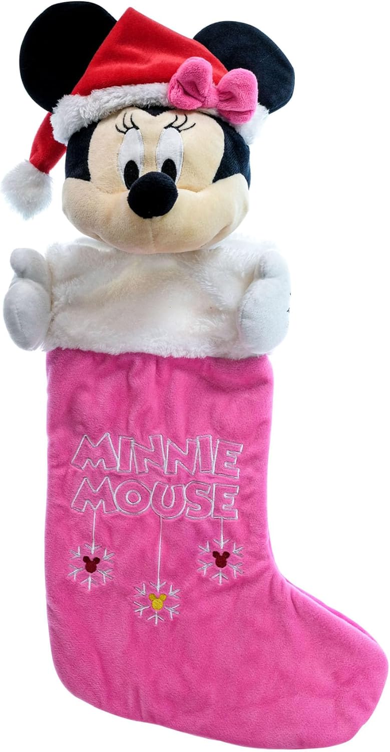 Wondapop Minnie Mouse 3D Plush Head 24" Stocking