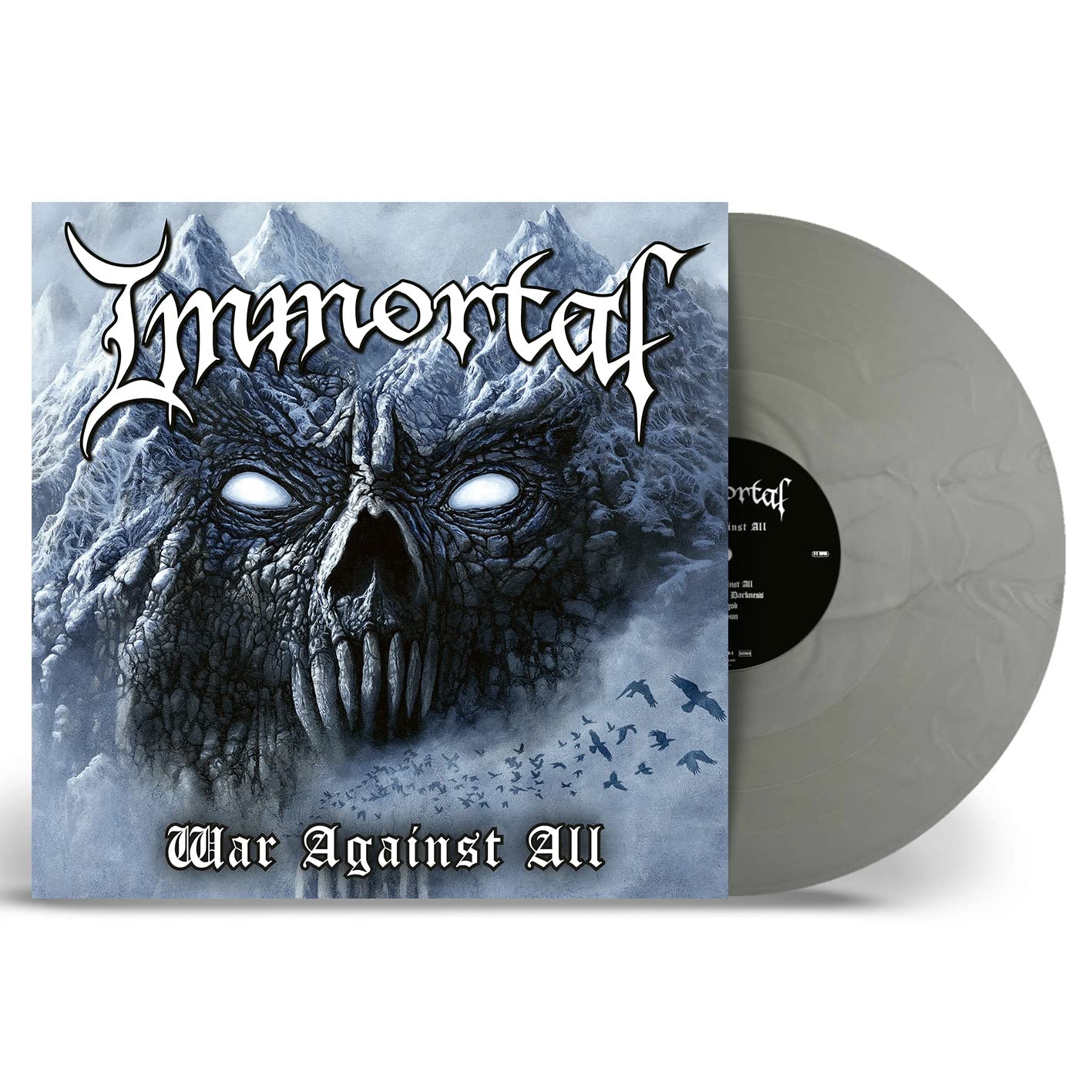 Immortal War Against All LP Silver Vinyl w/ EYESORE EXCLUSIVE SIGNED INSERT