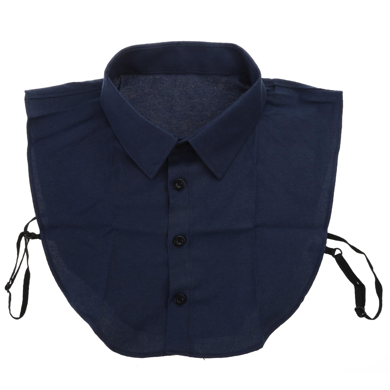 Heren Kantoor Formele Afneembare Dickey Blouse Eenvoudige Effen Kleur Knop Valse Kraag Zakelijke Gelaagde Revers Half Shirt Half Shirts voor Vrouwen Sexy, Grijs