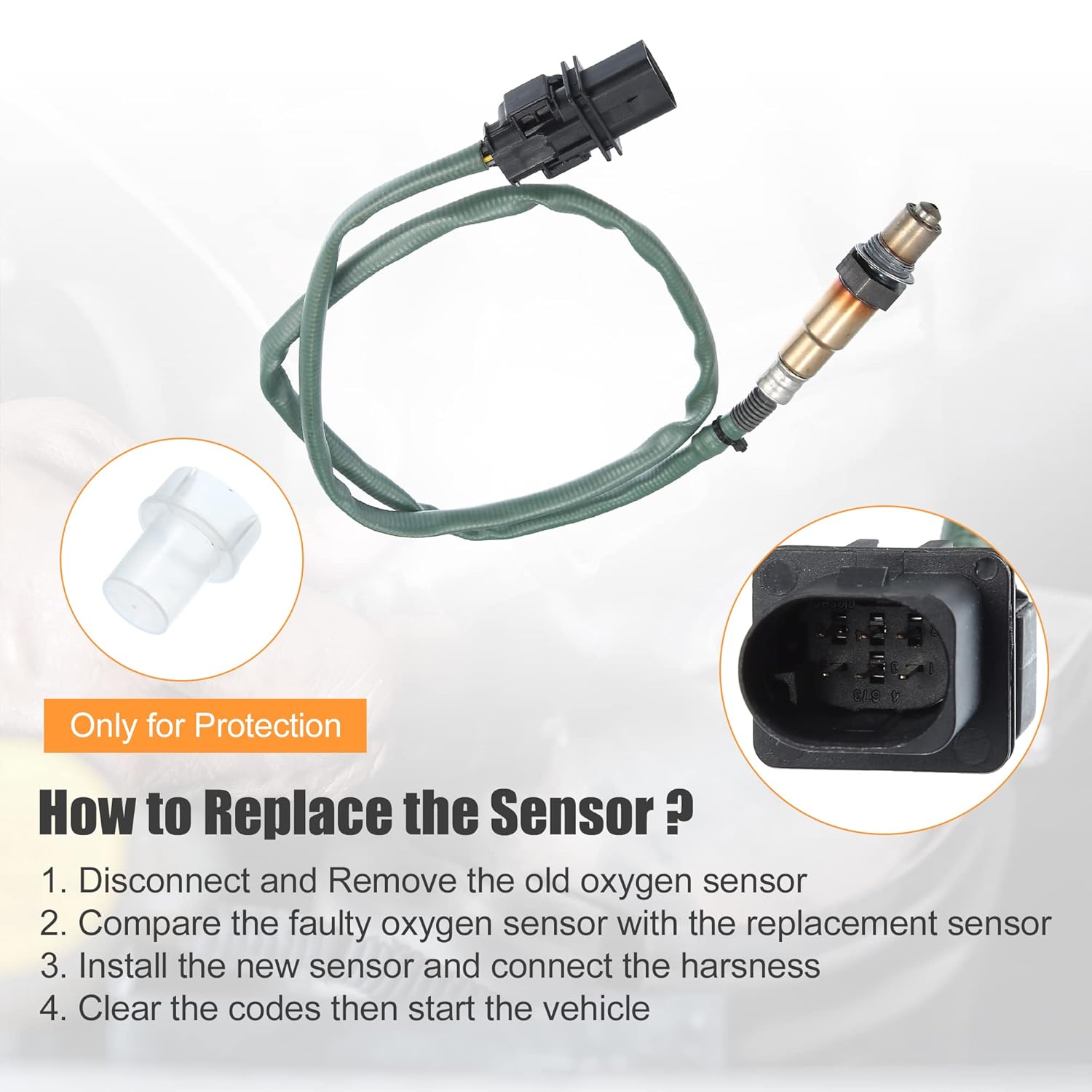 X AUTOHAUX Car Air Fuel Ratio O2 Oxygen Sensor Replace 0035427118 for Mercedes-Benz E550 2007-2009 for Mercedes-Benz C280 C350 E350