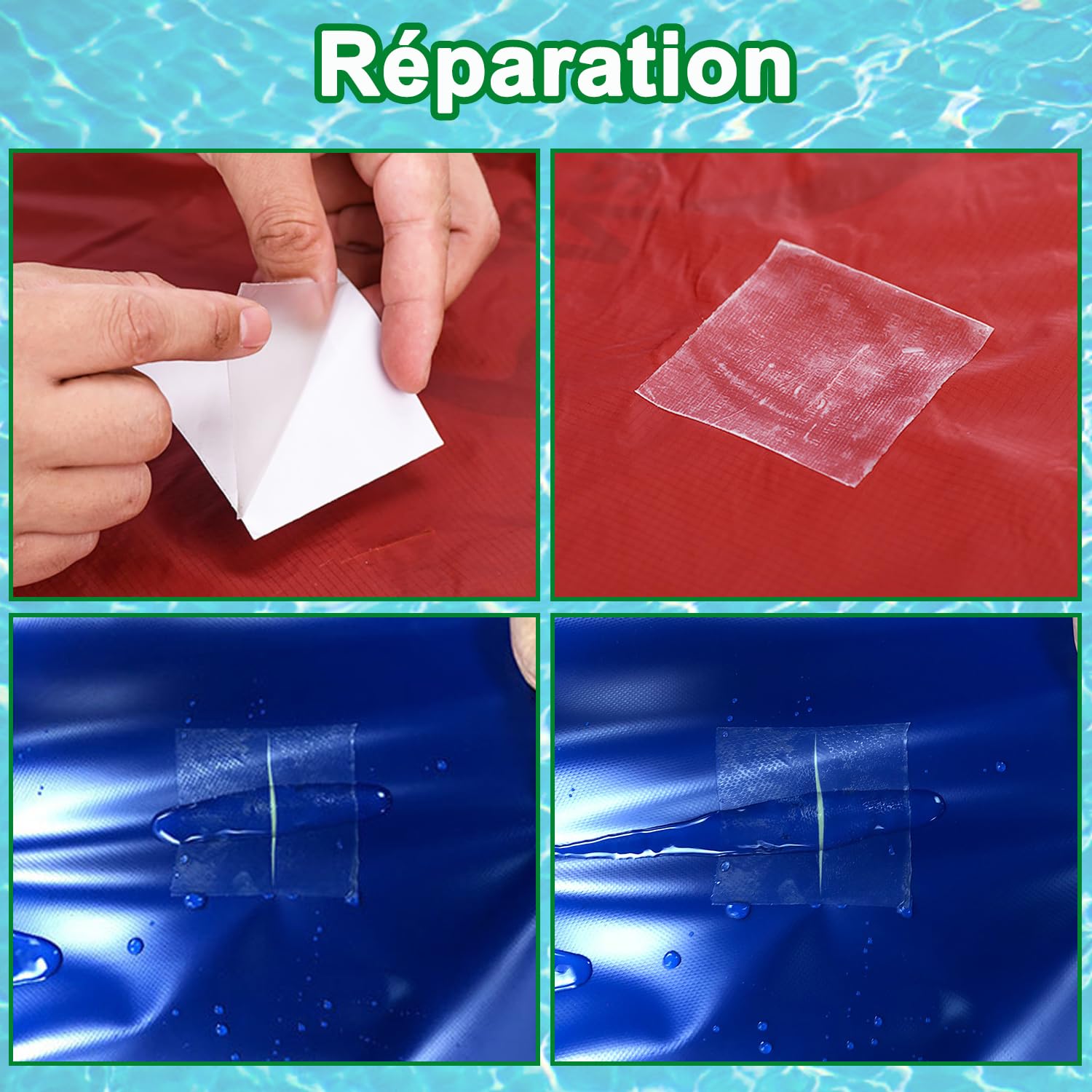 TPU Clear Tape Pool Patch Repair Kit 2m