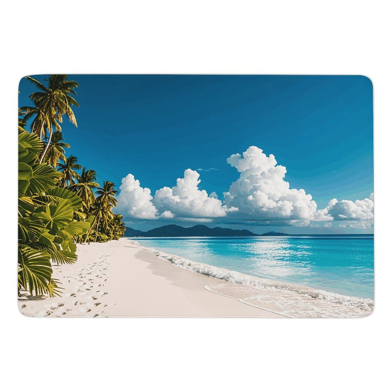 Tapis de sol lavable en peluche douce blanche pour chambre et salon