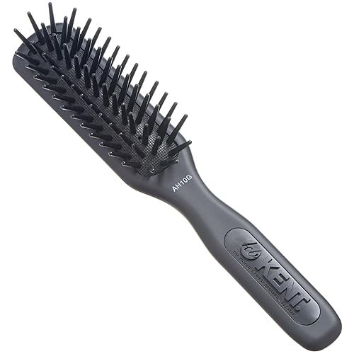 Kent AH10G Airhedz Pro - Cepillo de pelo con pasador estrecho (pasador de grasa, gris)