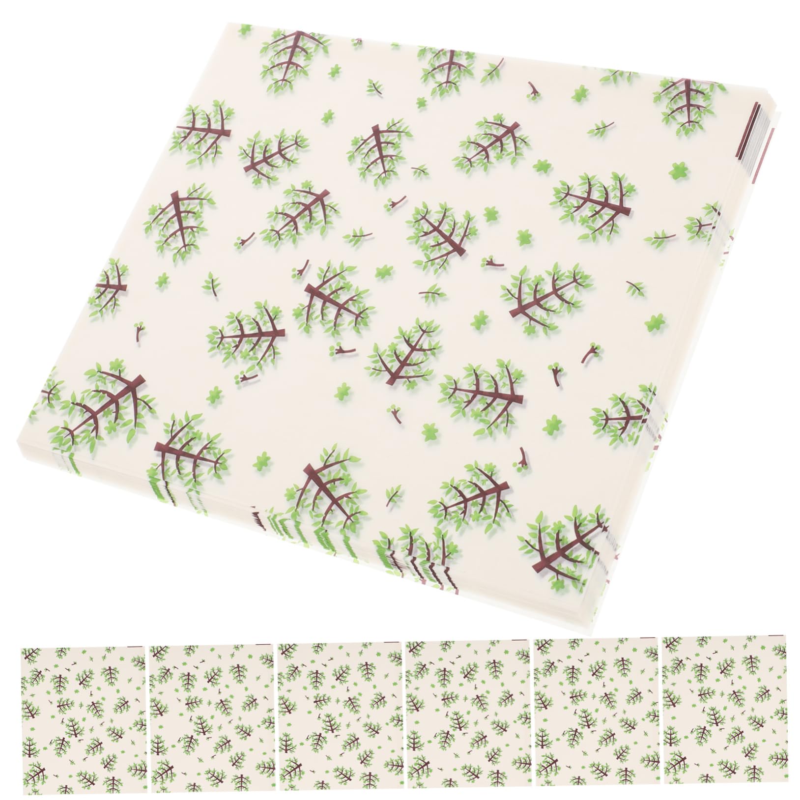 OFFSCH 50Sheets Food Paper Wraps Grease Resistant Sandwich Wrapping Paper Versatile Baking Food Wraps for Home Parties and Picnics Stylish Design for Desserts Cookies and Snacks